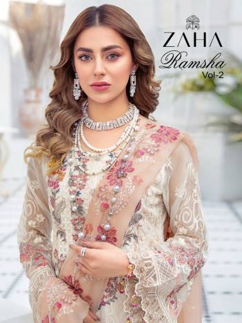 Ramsha Vol 2 By Zaha Designer Pakistani Salwar Kameez Collection